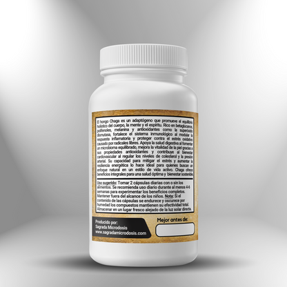 Chaga (extracto con 50% de polisacáridos) 600mg ► 100 cápsulas
