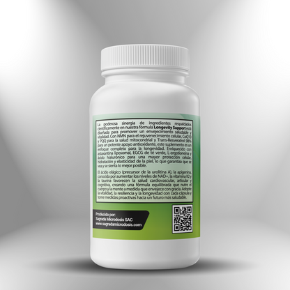 Longevity Support: Apoyo para envejecimiento saludable ► 100 cápsulas