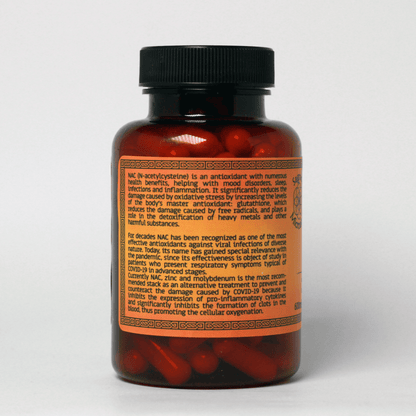 NAC (N-Acetil-Cisteína) + Zinc + Molibdeno