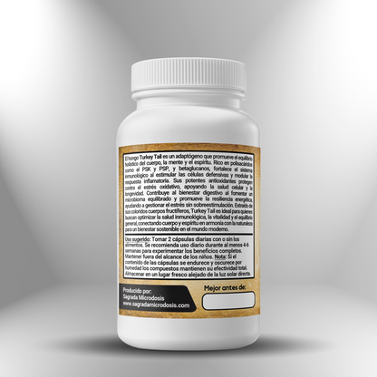 Turkey Tail (extracto 50% polisacáridos) 600mg ► 100 cápsulas