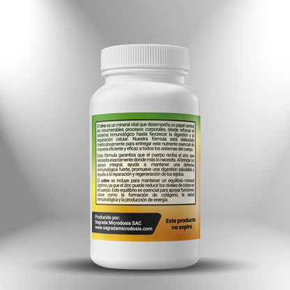 Siete Zincs + Cobre (50mg Zinc elemental) - 100 cápsulas